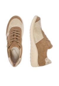 Rieker Sneakersy 59502-62 Beżowy. Kolor: beżowy. Materiał: materiał #7