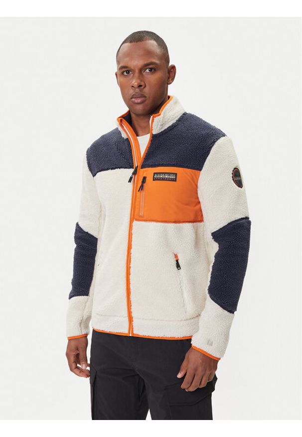 Napapijri Polar Yupik NP0A4GNT Beżowy Regular Fit. Kolor: beżowy. Materiał: syntetyk