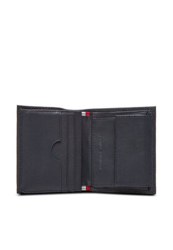 TOMMY HILFIGER - Tommy Hilfiger Duży Portfel Męski Th Flag Trifold AM0AM13521 Granatowy. Kolor: niebieski. Materiał: skóra