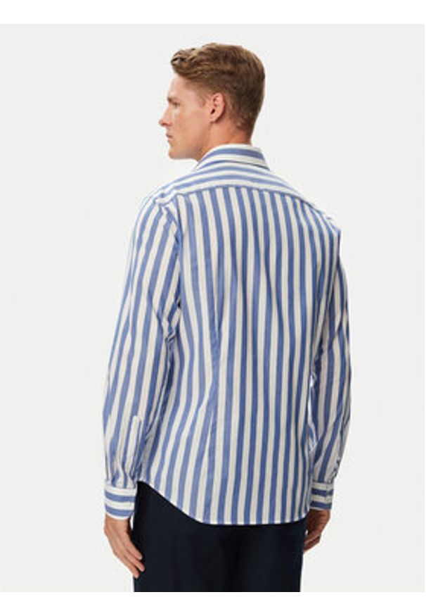 TOMMY HILFIGER - Tommy Hilfiger Koszula MW0MW43757 Niebieski Regular Fit. Kolor: niebieski. Materiał: bawełna