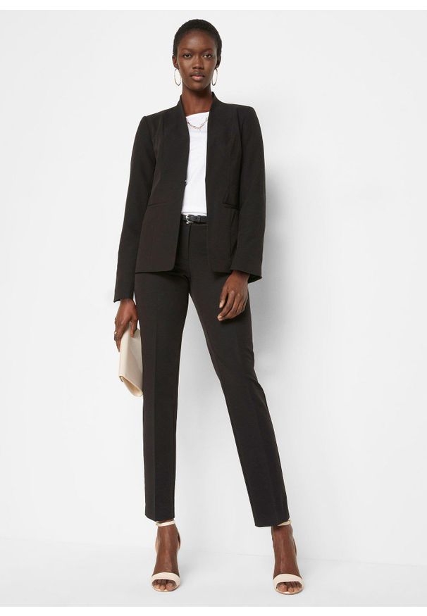 bonprix - Spodnium (2 części). Kolor: czarny. Styl: elegancki, klasyczny