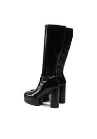 Jenny Fairy Kozaki GLOSSY-02KW Czarny. Kolor: czarny. Materiał: skóra #4