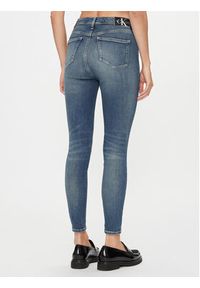 Calvin Klein Jeans Jeansy High Rise Super Skinny Ankle J20J222146 Niebieski Skinny Fit. Kolor: niebieski