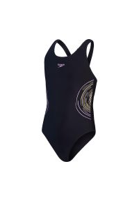 Dziewczęcy jednoczęściowy kostium kąpielowy Speedo Eco Placmement Muscleb. Kolor: czarny