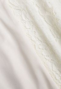 Renee - Beżowa Taliowana Sukienka z Koronki Zdobiona Wiązaniem przy Szyi Terienna. Okazja: na imprezę. Kolor: beżowy. Materiał: koronka. Długość rękawa: na ramiączkach. Wzór: aplikacja, koronka. Sezon: lato. Typ sukienki: oversize #5