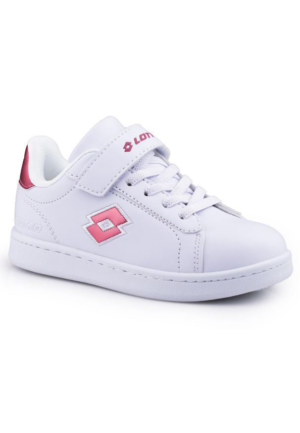 LOTTO - Buty dzieeczęce sportowe Lotto DAMPOLIS GC K. Kolor: biały, różowy, wielokolorowy. Sport: turystyka piesza