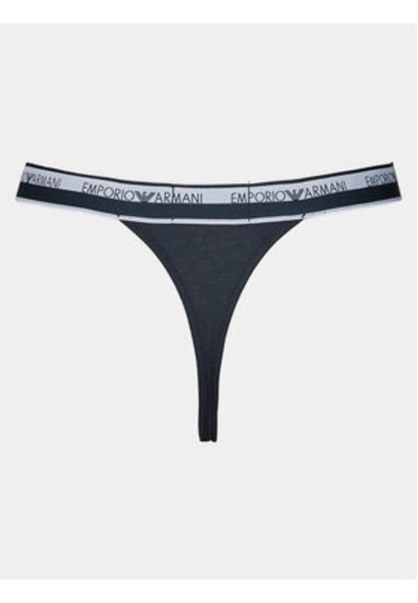 Emporio Armani Underwear Komplet 2 par stringów 164522 4R227 00135 Granatowy. Kolor: niebieski. Materiał: bawełna