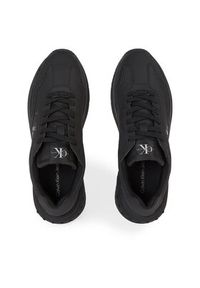 Calvin Klein Jeans Sneakersy Chunky Runner Low Lace In YM0YM00774 Czarny. Kolor: czarny. Materiał: skóra
