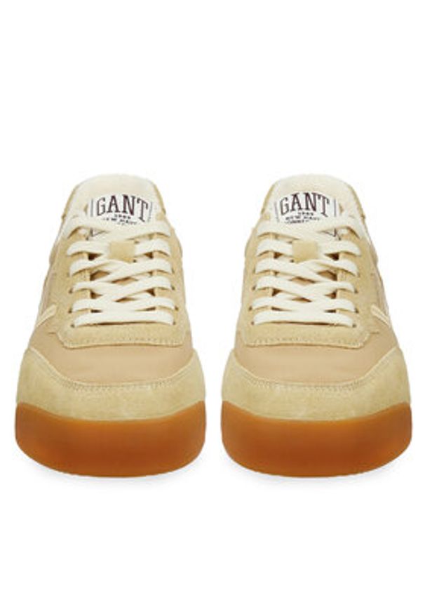 GANT - Gant Sneakersy 32531183 Beżowy. Kolor: beżowy. Materiał: skóra, zamsz