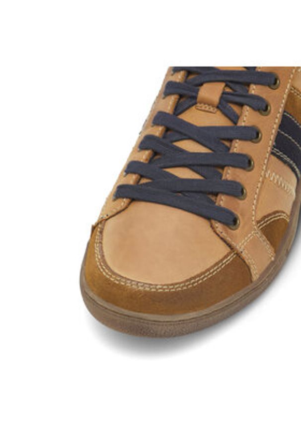 Lasocki Sneakersy VICTOR4-57 MI08 Brązowy. Kolor: brązowy. Materiał: skóra