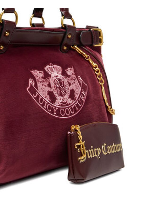 Juicy Couture Torebka CEO-BIJXT8987WZC Bordowy. Kolor: czerwony