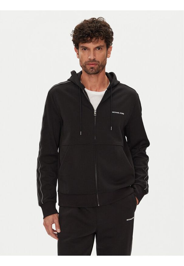 Michael Kors Bluza CT4524K5MF Czarny Regular Fit. Kolor: czarny. Materiał: bawełna