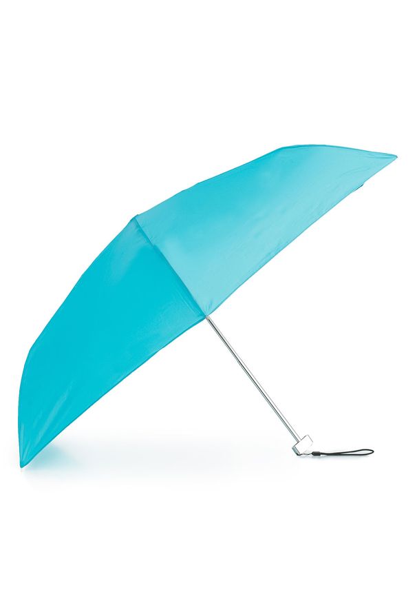 Wittchen - Parasol manualny mały. Kolor: niebieski. Materiał: materiał, poliester