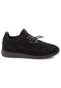 CheBello - Czarne Sneakersy Chebello Skórzane Obuwie Damskie. Kolor: czarny. Materiał: skóra. Styl: sportowy, klasyczny, elegancki #7