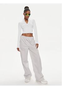 Calvin Klein Performance Bluza 00GWS4J406 Biały Slim Fit. Kolor: biały. Materiał: syntetyk #2