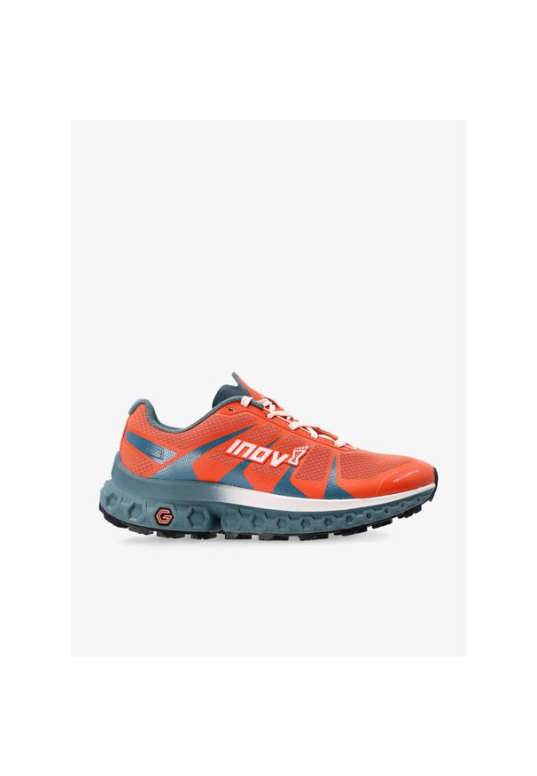 Buty trailowe damskie Inov-8 TrailFly Ultra G 300 Max. Zapięcie: sznurówki. Kolor: pomarańczowy. Materiał: materiał, tkanina. Szerokość cholewki: normalna