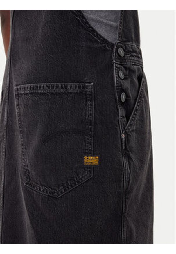 G-Star RAW - G-Star Raw Sukienka jeansowa Skater D27734-E091 Szary Loose Fit. Kolor: szary. Materiał: bawełna