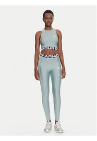 Under Armour Koszulka techniczna HeatGear 1388694 Zielony Slim Fit. Kolor: zielony. Materiał: syntetyk