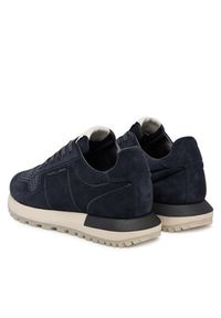 Emporio Armani Sneakersy EM003740 AF19728 ZB005 Granatowy. Kolor: niebieski. Materiał: zamsz, skóra #6