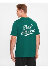 Puma T-Shirt Graphics Legacy 622739 Zielony Regular Fit. Kolor: zielony. Materiał: bawełna