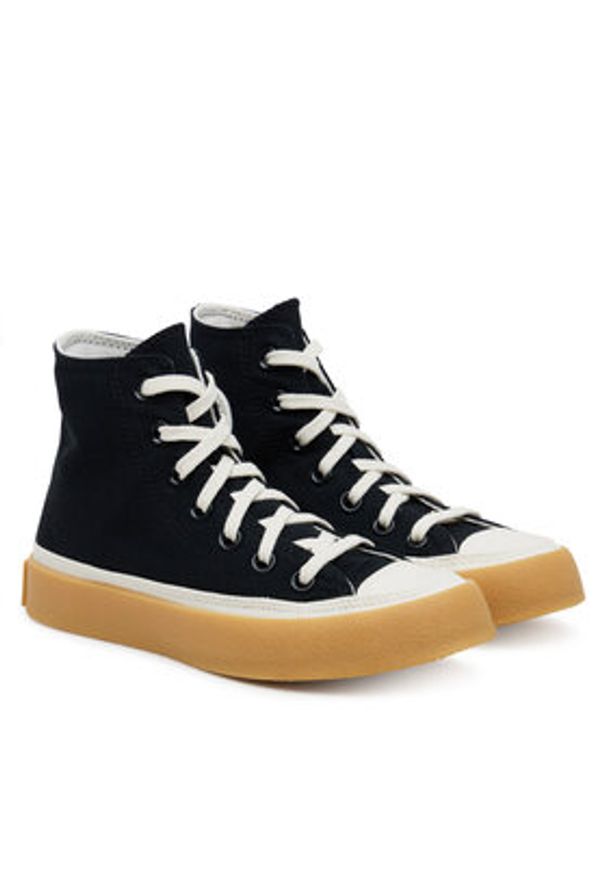 Converse Trampki Chuck Taylor All Star Retro Rubber A10682C Czarny. Kolor: czarny. Materiał: materiał. Styl: retro