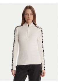 DKNY Sweter P5MSAY01 Écru Slim Fit. Materiał: wiskoza