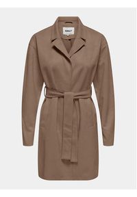 only - ONLY Płaszcz przejściowy Joline 15315660 Brązowy Regular Fit. Kolor: brązowy. Materiał: syntetyk #7
