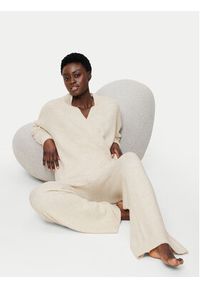 Triumph Spodnie materiałowe Amourette Cozy 10225058 Écru Regular Fit. Materiał: syntetyk #5
