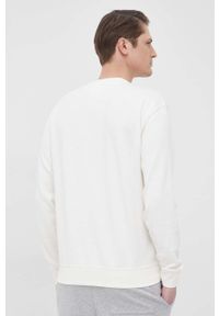 Selected Homme bluza męska kolor beżowy z nadrukiem. Kolor: beżowy. Wzór: nadruk #3
