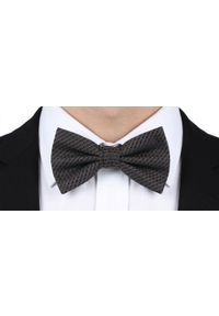 Mucha Męska z Poszetką - Chattier - Brązowa w Drobny Wzór. Kolor: wielokolorowy, brązowy, beżowy. Styl: elegancki, sportowy #3