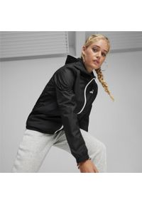 Puma - Damska wiatrówka Essentials Solid PUMA Black All. Kolor: czarny. Materiał: syntetyk, tkanina. Sport: bieganie