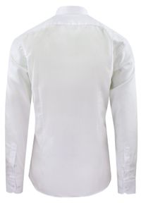 Męska Koszula Wizytowa, Taliowany Krój - Victorio - Biel. Materiał: bawełna. Styl: wizytowy #3