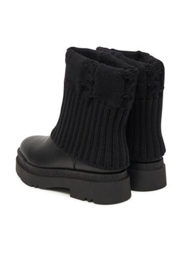 Liu Jo Botki Love 65 SF5121 TX330 Czarny. Kolor: czarny. Materiał: skóra