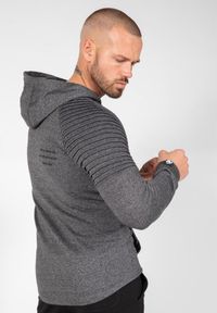 GORILLA WEAR - Bluza fitness męska Gorilla Wear Delta Hoodie rozpinana z kapturem. Typ kołnierza: kaptur. Kolor: szary. Sport: fitness