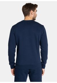 Bluza męska Champion Collegiate Logo Organic Cotton Blend Sweatshirt (216570-BS538). Kolor: niebieski. Materiał: materiał. Styl: elegancki, sportowy