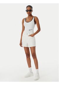 Karl Lagerfeld Jeans Body A2W17021 Biały Slim Fit. Kolor: biały. Materiał: bawełna #3