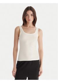 Hunkemöller Top Singlet 302723 Biały Slim Fit. Kolor: biały. Materiał: bawełna #1