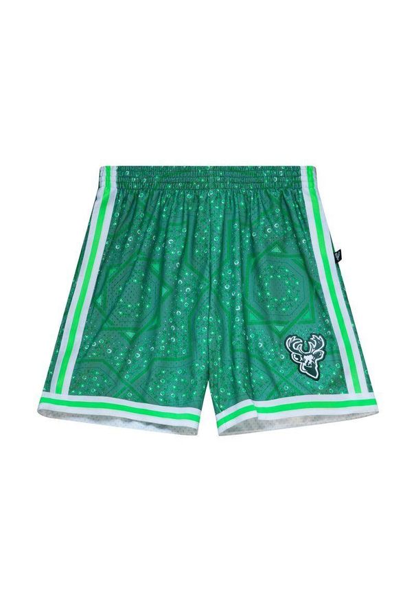 Mitchell & Ness - Szorty Milwaukee Bucks Swingman NBA M&N X Uninterrupted 1971/72. Kolor: zielony. Sport: koszykówka