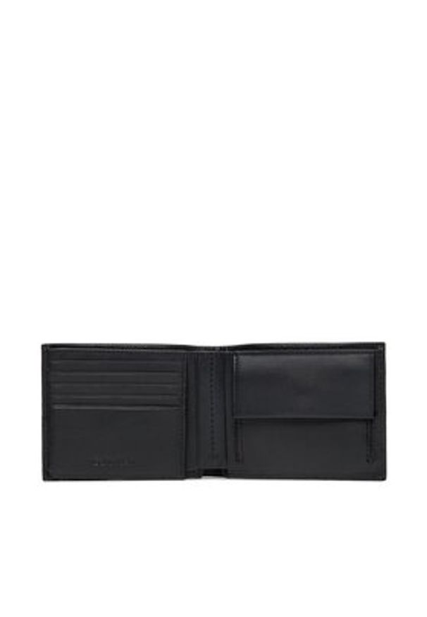 Calvin Klein Duży Portfel Męski Warmth Trifold 10Cc W/Coin L K50K507969 Czarny. Kolor: czarny. Materiał: skóra