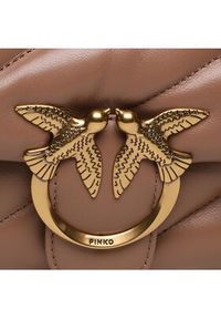 Pinko - PINKO Torebka Love Mini Puff Cl AI 23-24 PLTT 100039 A0F2 Beżowy. Kolor: beżowy. Materiał: skórzane #3