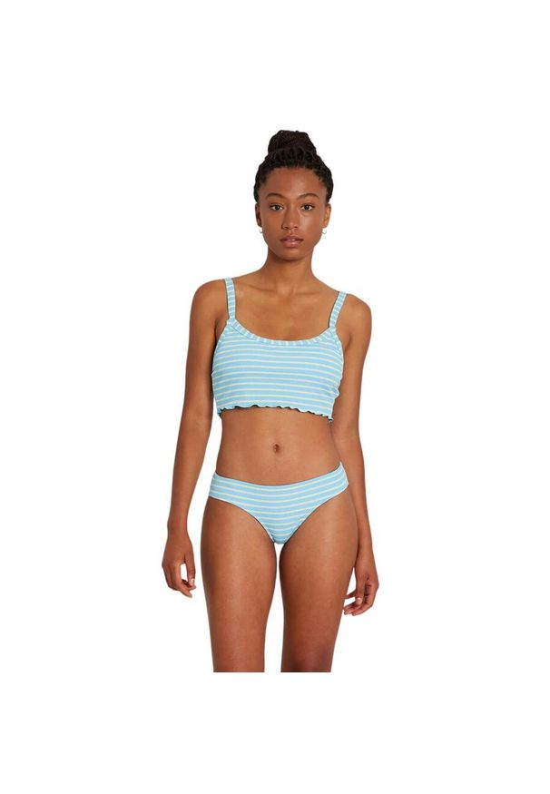 Dół kostiumu kąpielowego Volcom Next In Line Cheekini. Kolor: niebieski