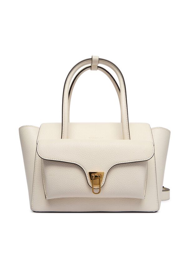 Coccinelle Torebka T8A Coccinelledouble Beat E1 T8A 18 02 01 Écru. Materiał: skórzane