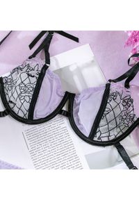 Intica - Komplet bielizny trzyczęściowy z koronkowym biustonoszem na romantyczne wieczory Therese. Kolor: wielokolorowy. Materiał: koronka. Wzór: aplikacja #9