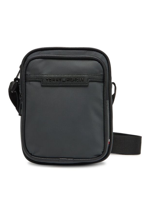 TOMMY HILFIGER - Tommy Hilfiger Saszetka Th Repreve Mini Reporter AM0AM13465 Szary. Kolor: szary. Materiał: materiał