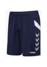 Szorty Hummel Move Tech Poly dla Dzieci - Sportowe i Wygodne. Kolor: niebieski. Styl: sportowy