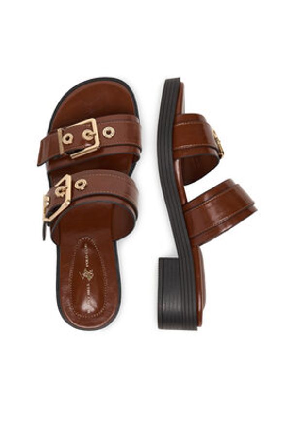 Beverly Hills Polo Club Klapki CEO-HY7006-1 Brązowy. Kolor: brązowy. Materiał: materiał