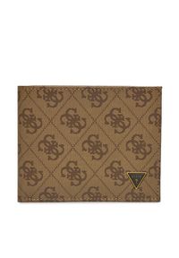Guess Duży Portfel Męski Vezzola Leather Slg SMVELE LEA20 Brązowy. Kolor: brązowy. Materiał: skóra
