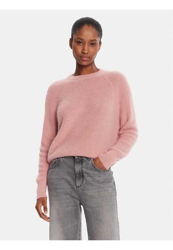Marella Sweter Digione 2523366414 Różowy Regular Fit. Kolor: różowy. Materiał: wełna