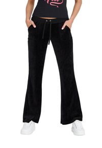 Juicy Couture - JUICY COUTURE Czarne damskie spodnie Caisa Ultra Low Rise, Rozmiar XS. Kolor: czarny #6