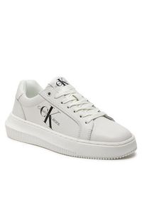 Calvin Klein Jeans Sneakersy Chunky Cupsole Laceup Mon Lth Wn YW0YW00823 Biały. Kolor: biały. Materiał: skóra #2